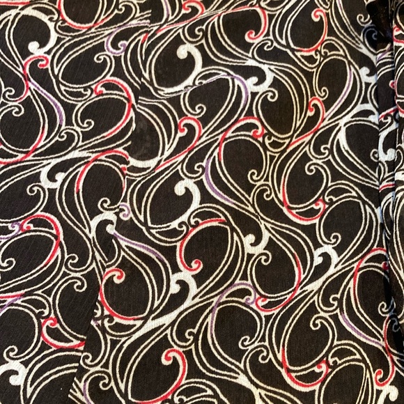 George Dark Brown, Red, and Cream Skirt EUC - Picture 2 of 5